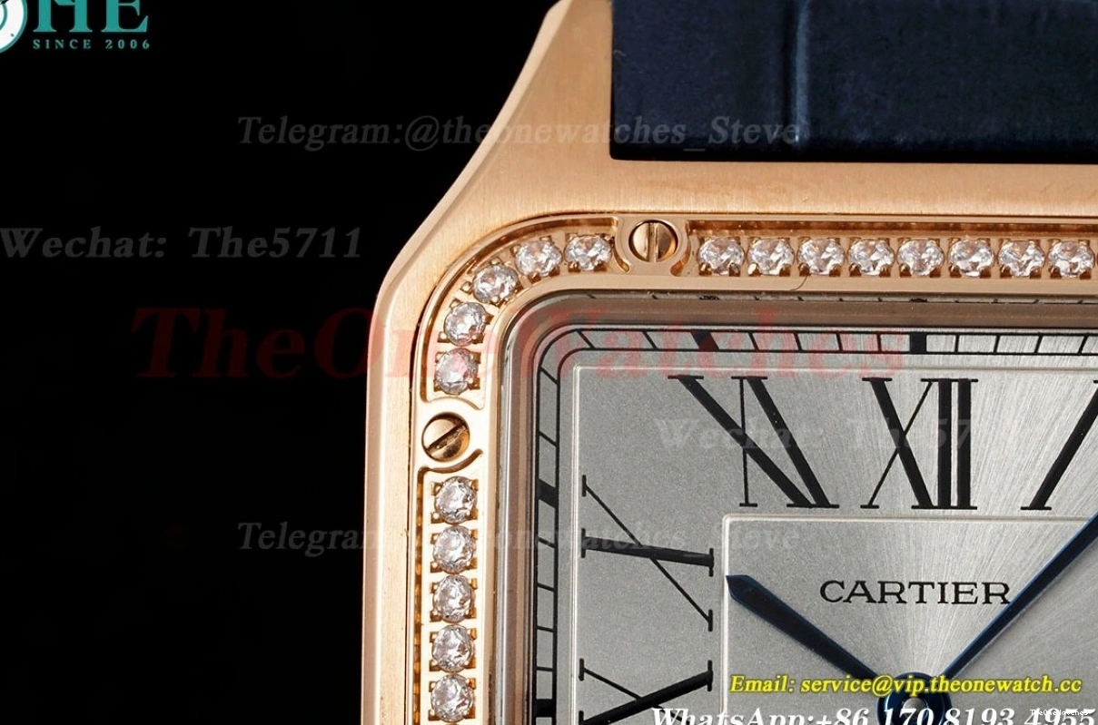 RG Santos Dumont LE Blue Dia Dial AF Quartz Silver 0329